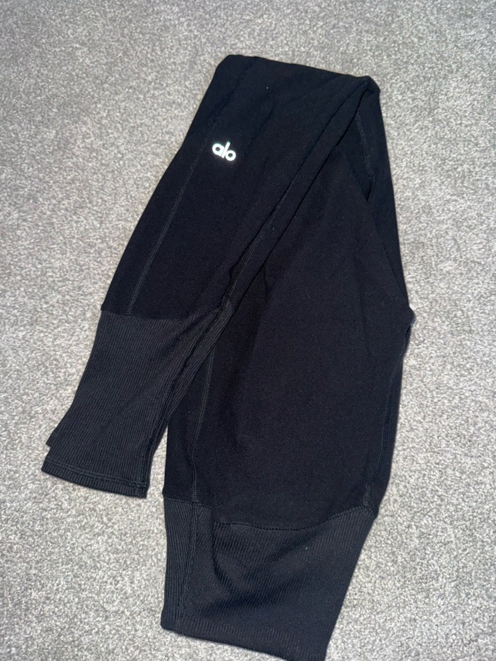 Alo Soft High-Waist Black Leggings